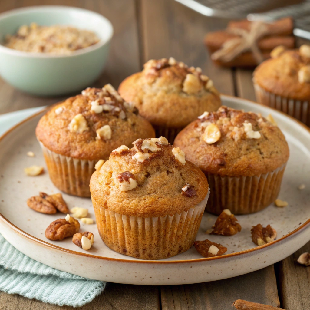 Recipe for banana nut muffins