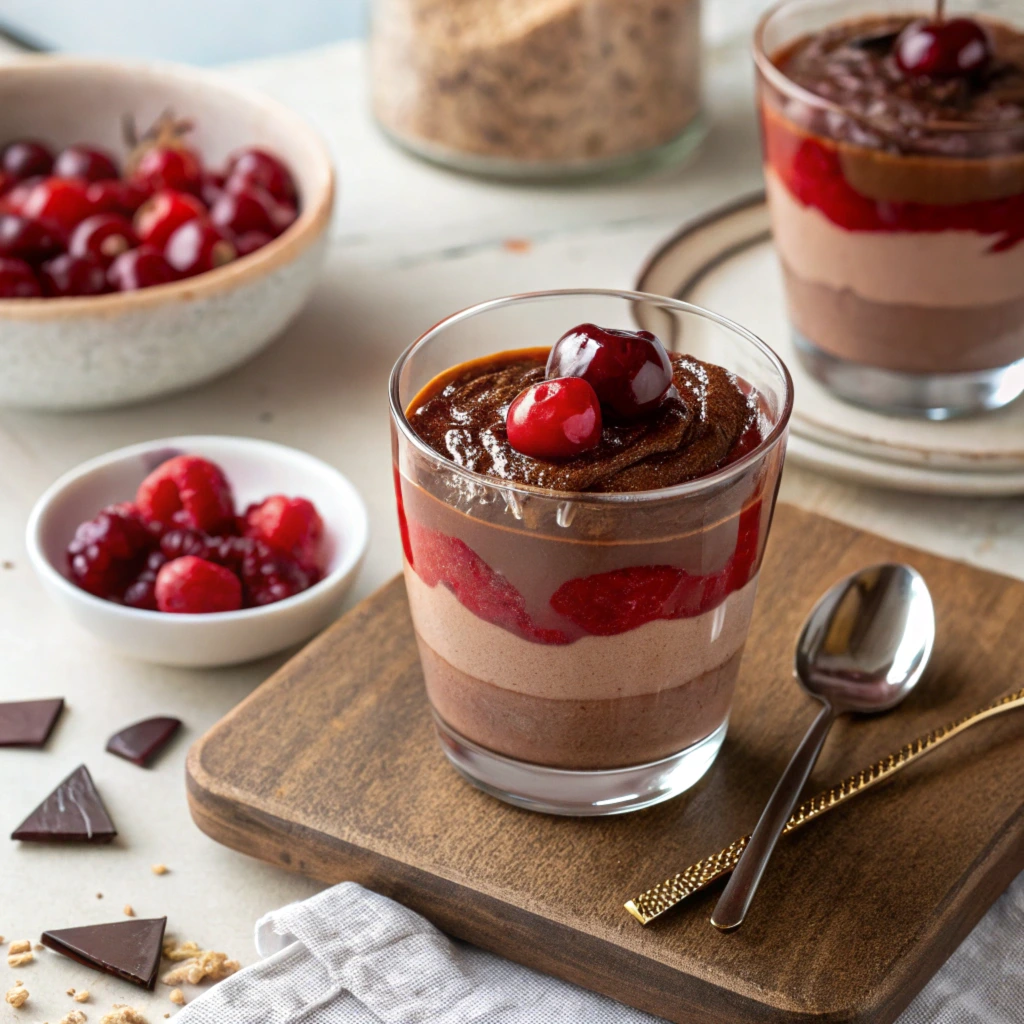 chocolate cherry mousse​