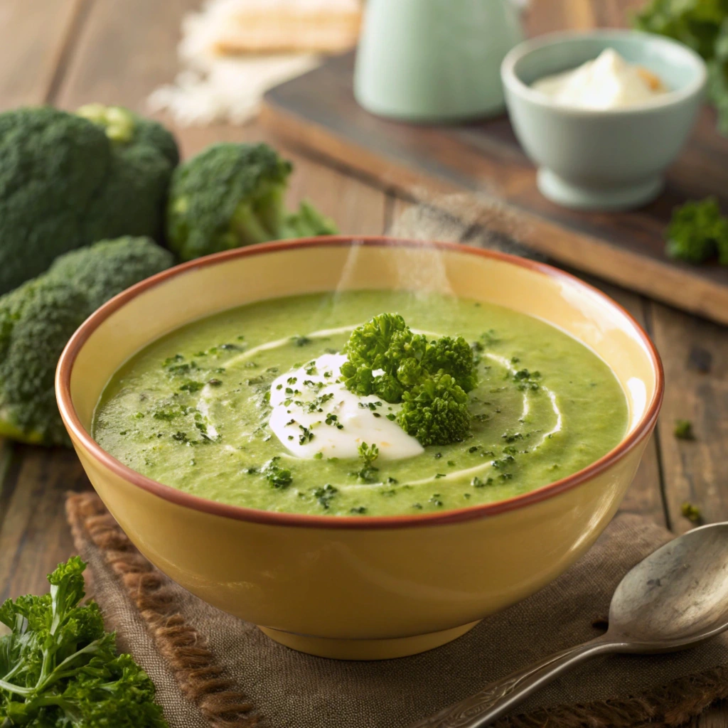 healthy creamy broccoli soup recipe