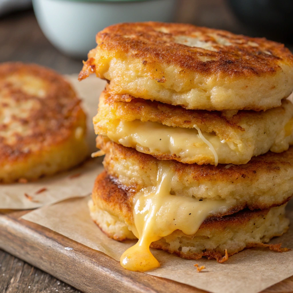 Cheesy potato pancakes