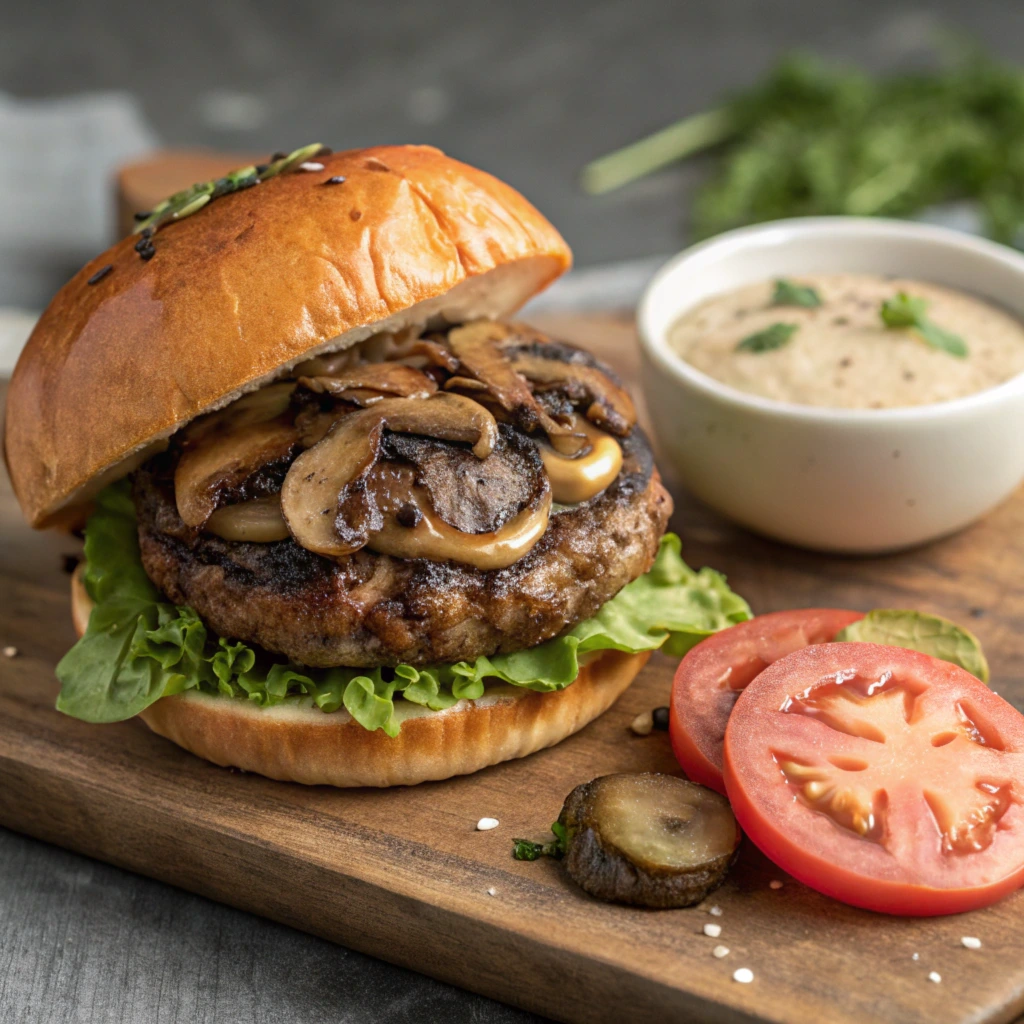 mushroom smash burger recipe​