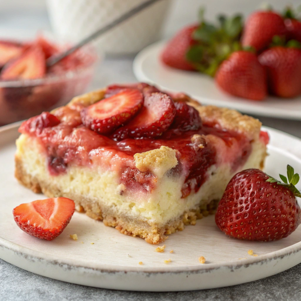 Strawberry Cheesecake Dump Cake