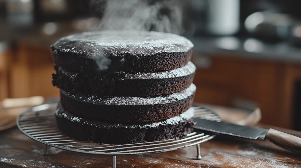 Baking Black Velvet Cake Layers to Soft Perfection