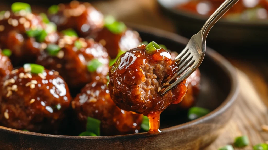 Juicy meatballs